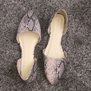 Snake skin flats